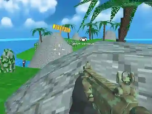 Juego Blocky Combat SWAT Desert Storm Zombie en línea
