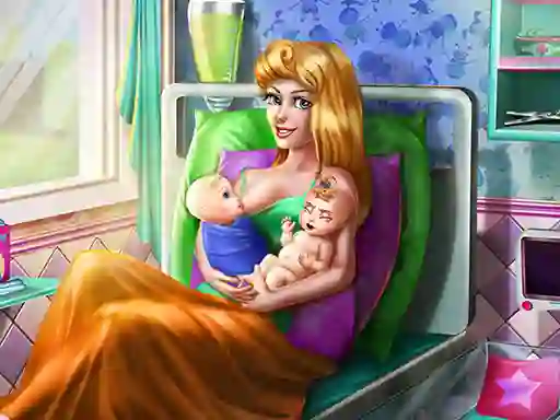 Juego Sleepy Princess Twins Birth en línea