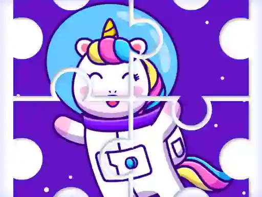 Juego Cute Rainbow Unicorn Puzzles en línea