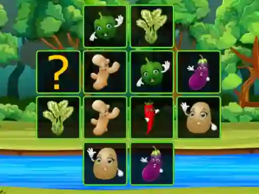 Juego Vegetable Cards Match en línea
