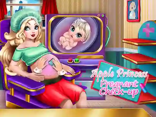 Juego Apple Princess Pregnant Check Up en línea