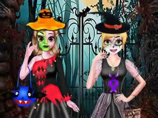 Juego Sister's Halloween Dresses en línea