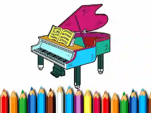 Juego Back To School: Piano Coloring Book en línea