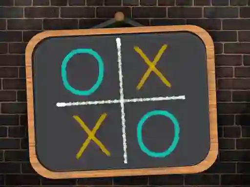 Juego Tic Tac Toe blackboard en línea