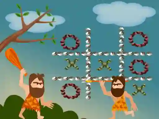 Juego Tic Tac Toe Stone Age en línea