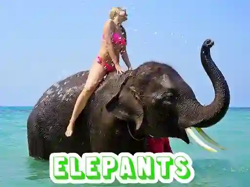 Juego Elephants Puzzle en línea