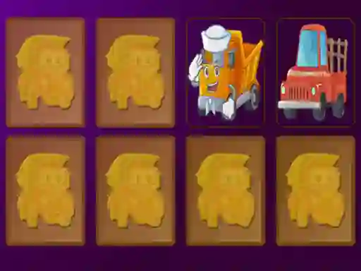 Juego Cartoon Trucks Memory en línea
