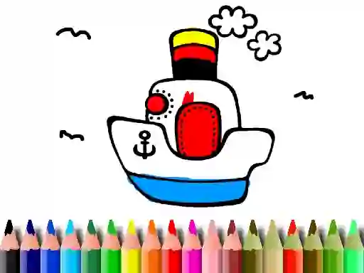 Juego Back to School: Boat Coloring en línea