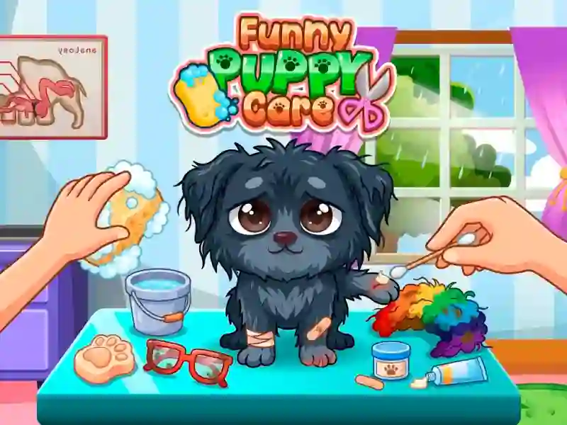Juego Funny Puppy Care en línea