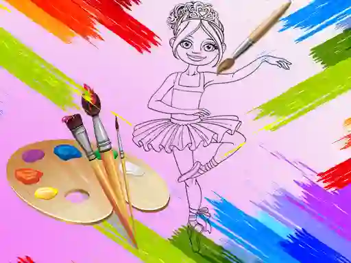 Juego Little Ballerinas Coloring en línea