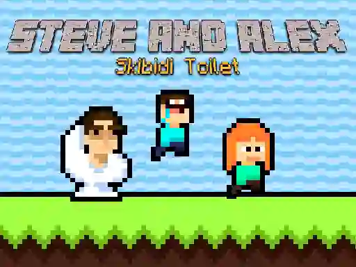Juego Steve and Alex Skibidi Toilet en línea