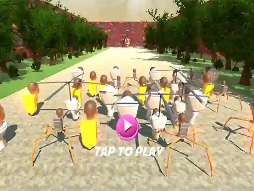 Juego SQUID TOILET 3D en línea