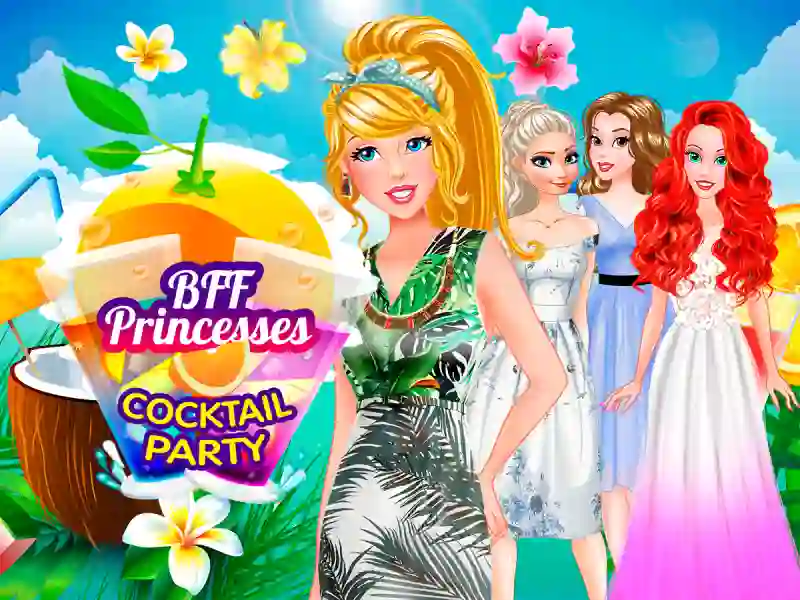 Juego BFF Princesses Cocktail Party en línea