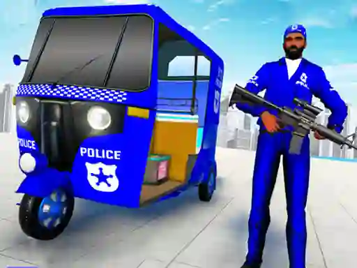 Juego Police Auto Rickshaw Taxi en línea