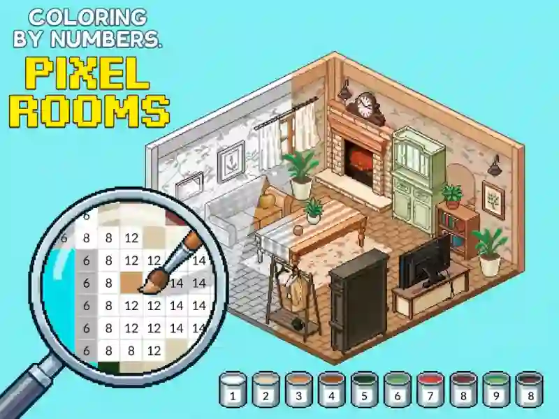 Juego Coloring by Numbers Pixel Rooms en línea