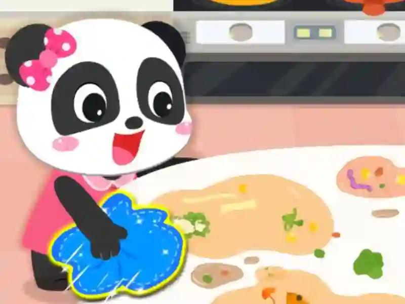 Juego Baby Panda Cleanup en línea