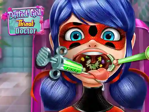 Juego Dotted Girl Throat Doctor en línea