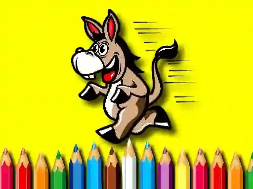 Juego Back To School Coloring Book Donkey en línea
