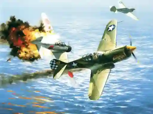 Juego Aviation Art Air Combat Slide en línea