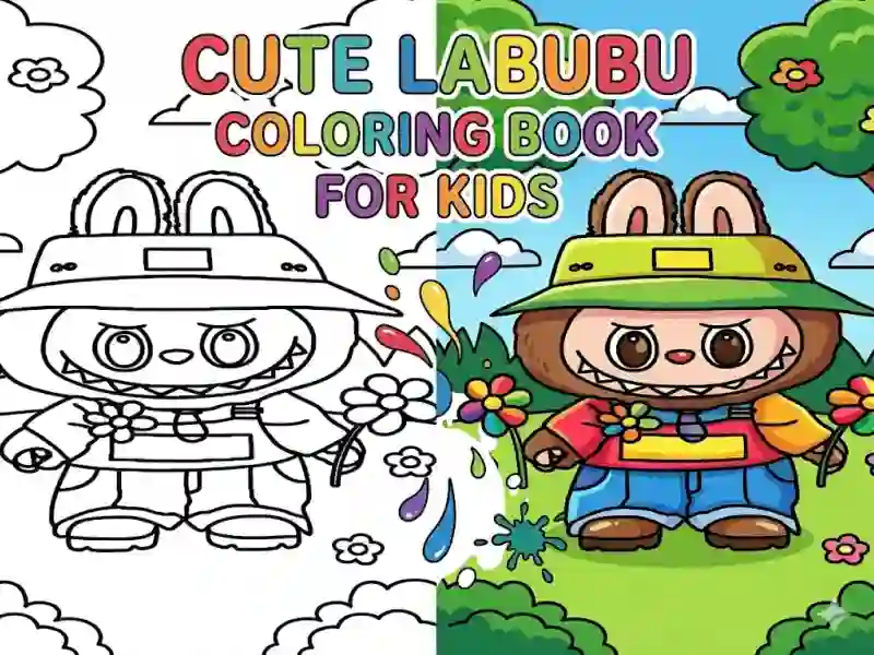 Juego Cute Labubu Coloring Book for Kids en línea