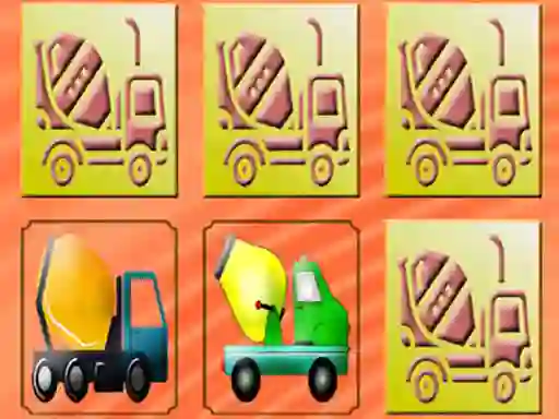 Juego Mixer Trucks Memory en línea