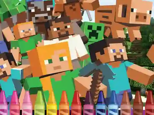 Juego 4GameGround Minecraft Coloring en línea