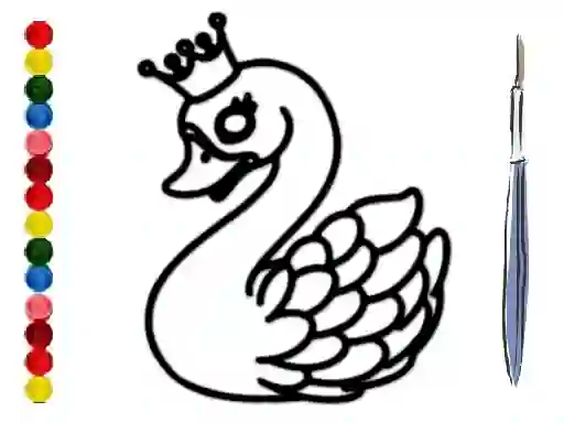 Juego Back To School: Swan Coloring Book en línea