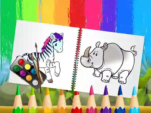 Juego Funny Animals Coloring Book en línea