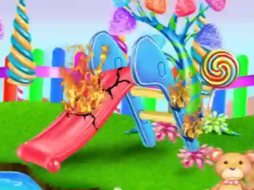 Juego Candy Garden Cleaning en línea
