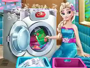 Juego Ice Queen Laundry Day en línea