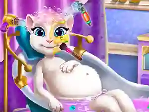 Juego Pregnant Kitty Spa en línea