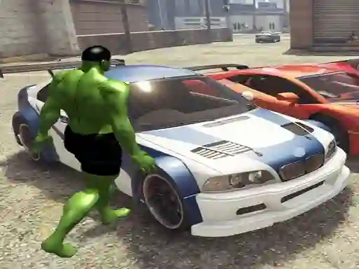 Juego Chained Car vs Hulk en línea