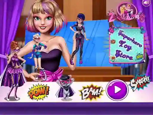 Juego Superhero Toy Shop en línea