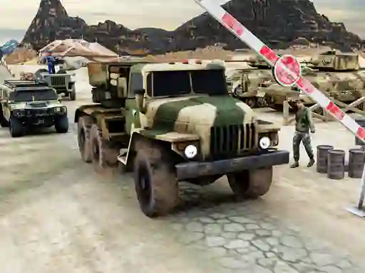 Juego Army Machine Transporter Truck en línea