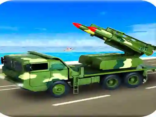 Juego Us Army Missile Attack Army Truck Driving Games en línea