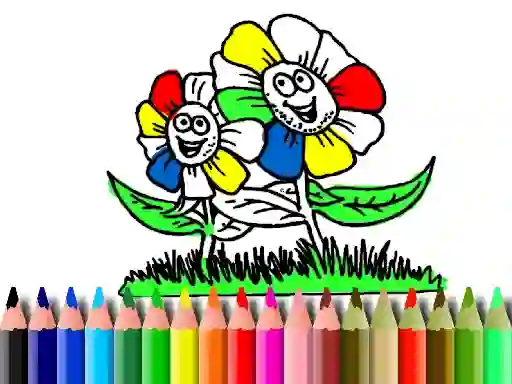 Juego Back to School: Flowers Coloring en línea