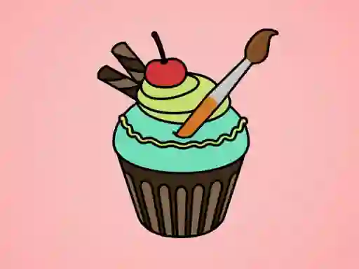 Juego Yummy Cupcake Coloring en línea