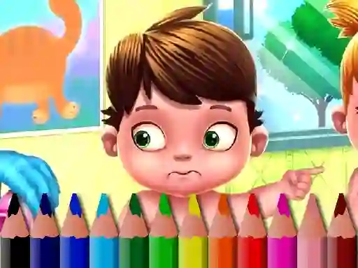 Juego Back To School: Baby Coloring Book en línea