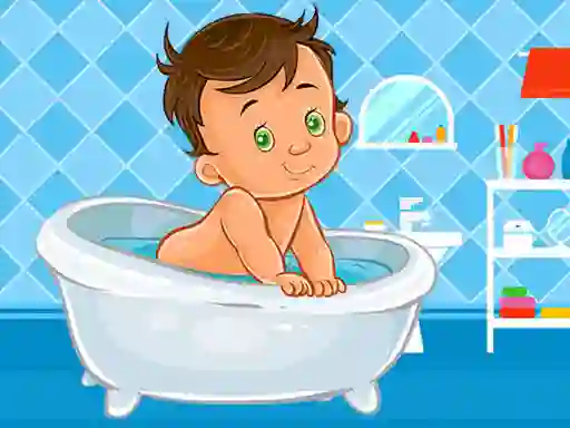 Juego Baby Bath Jigsaw en línea