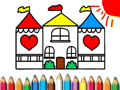 Juego Back To School Coloring Book DOLL HOUS en línea