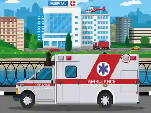 Juego Ambulance Trucks Differences en línea