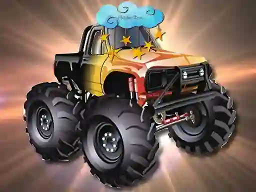 Juego Cartoon Trucks Hidden Stars en línea