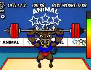 Juego Animal Olympics Weight Lifting en línea