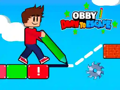 Juego Obby Draw to Escape en línea