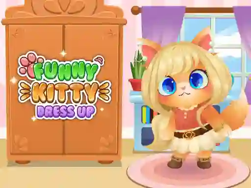Juego Funny Kitty Dress Up en línea