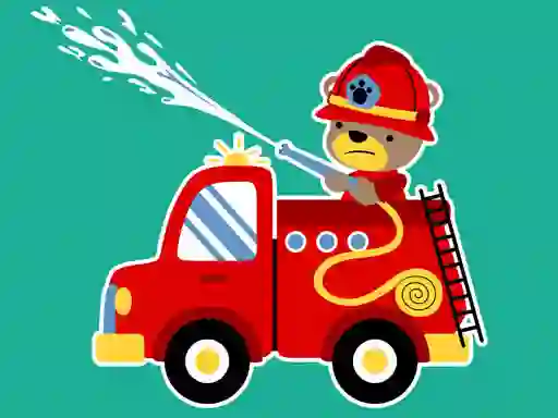 Juego Animal Firetrucks Match 3 en línea