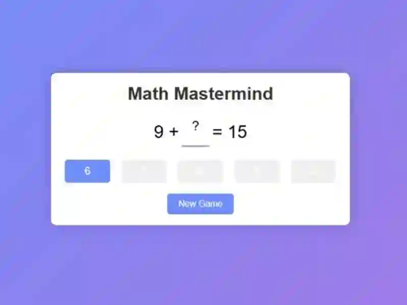 Juego Math Mastermind en línea