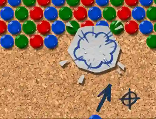Juego Pinboard Bubble Shooter en línea