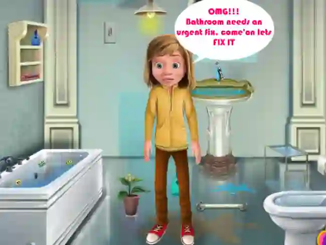Juego Riley Bathroom Cleaning en línea