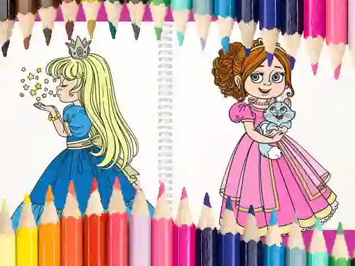 Juego Beautiful Princess Coloring Book en línea